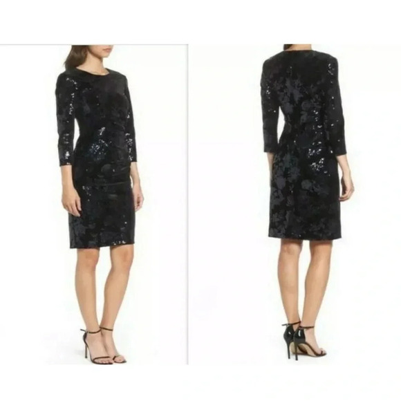 Eliza J dress veloure sequins size 6​​​ - Picture 1 of 5